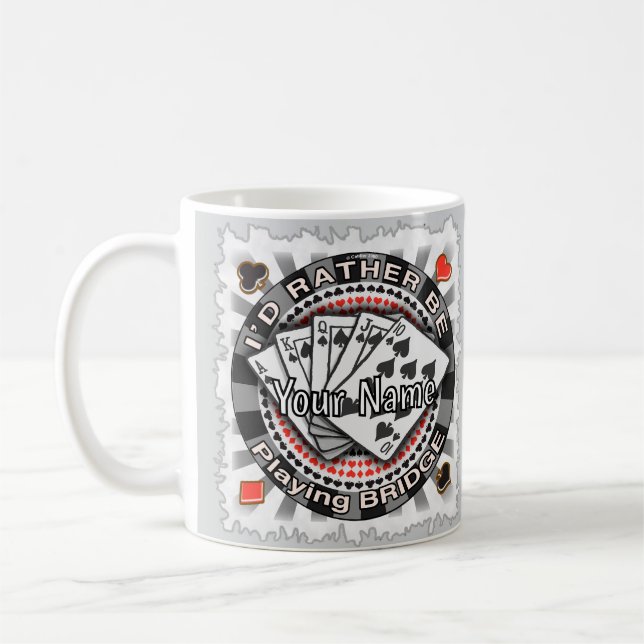 Caneca De Café Rather Play Bridge (Esquerda)