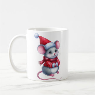 Caneca De Café Rato de Natal