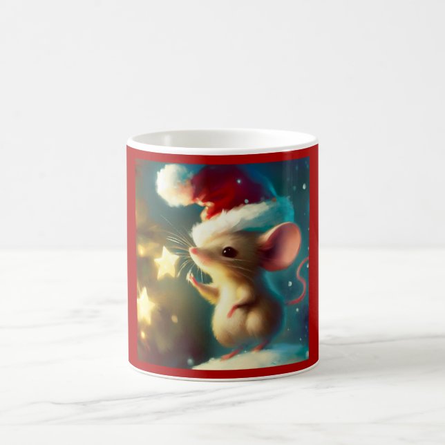 Caneca De Café Rato de Natal 1 (Centro)