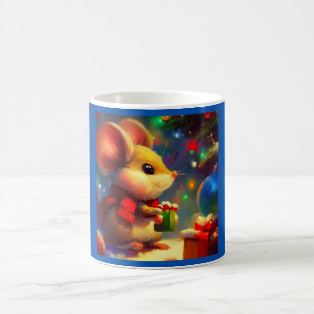 Caneca De Café Rato de Natal 2 (Centro)
