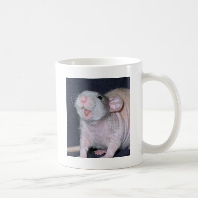 Caneca De Café Rato de Sorriso Fofo (Direita)