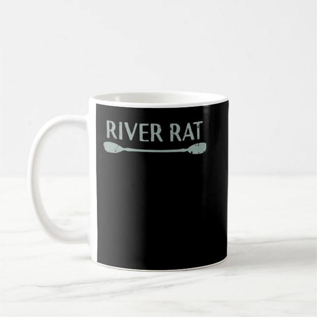 Caneca De Café Rato do rio, caiaque e canoagem, ao ar livre (Esquerda)