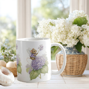 Caneca De Café rato fofo com asas de borboleta