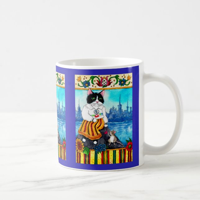 Caneca De Café Rato-gato-do-gato-estoniano (Direita)
