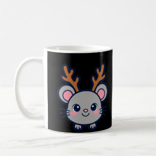 Caneca De Café Rato Rena de Natal