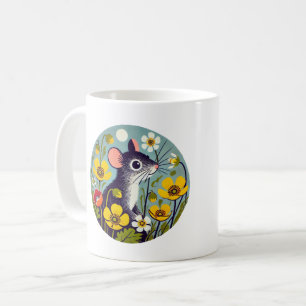 Caneca De Café Rato Retro