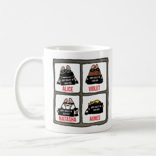 Caneca De Café Ratos-Robustos Mugshot-Mug com Sneaking Natasha