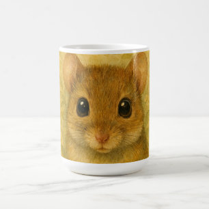 Caneca De Café Ratozinho curioso e fofo