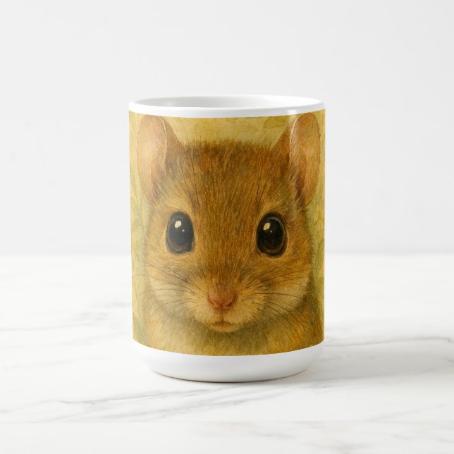 Caneca De Café Ratozinho curioso e fofo  (Centro)