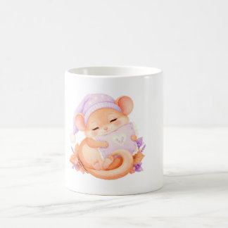 Caneca De Café Ratozinho Sonolento