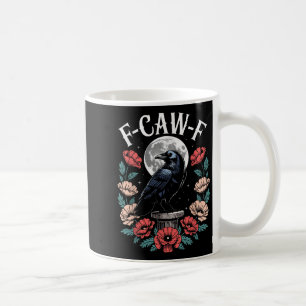 Caneca De Café Raven Crow F-craw-f Halloween Bird Fcawf Gothic Sp