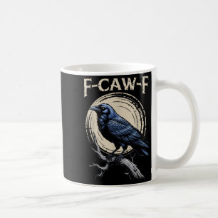Caneca De Café Raven Crow F-craw-f Halloween Bird Fcawf Gothic Sp