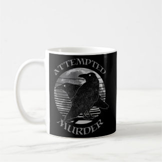 Caneca De Café Raven Crow Tentou Assassinato Moon Wiccan Pagan