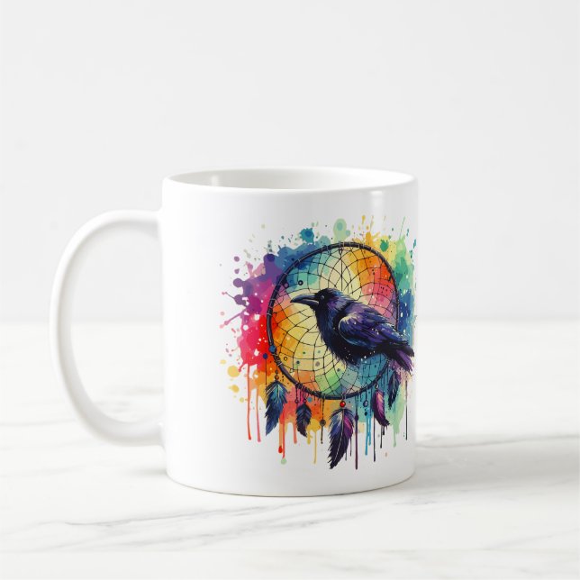 Caneca De Café Raven Dreamcatcher (Esquerda)
