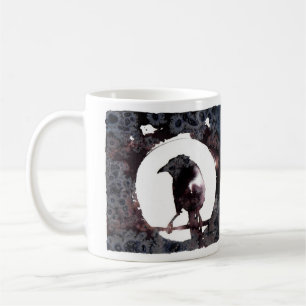 Caneca De Café Raven Moon (apenas na frente)