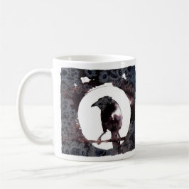 Caneca De Café Raven Moon (frente e trás)