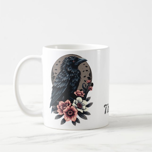 Caneca De Café Raven preto majestoso (Esquerda)