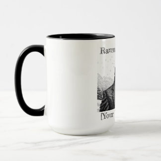 Caneca de café, Raven Sobre Cidade - Personalizar