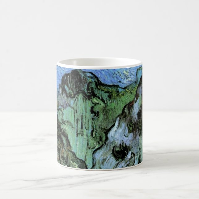 Caneca De Café Ravina de Les Peiroulets de Vincent van Gogh (Centro)