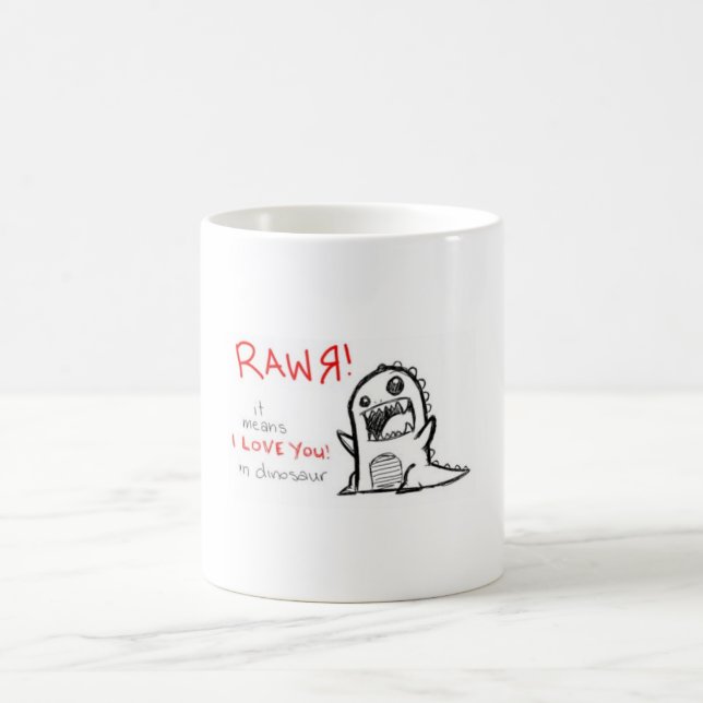 CANECA DE CAFÉ RAWR (Centro)