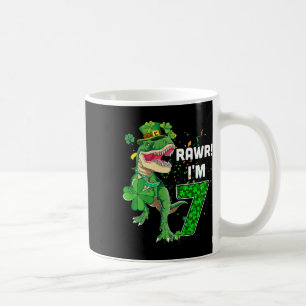 Caneca De Café Rawr eu tenho 7 anos de idade 2015 T Rex Dinossaur