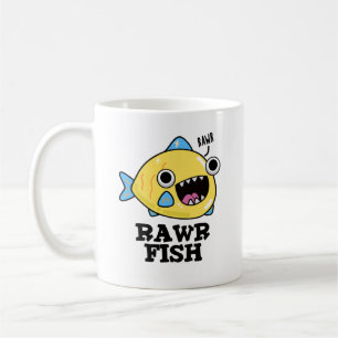 Caneca De Café Rawy Fish Funny Animal Pun