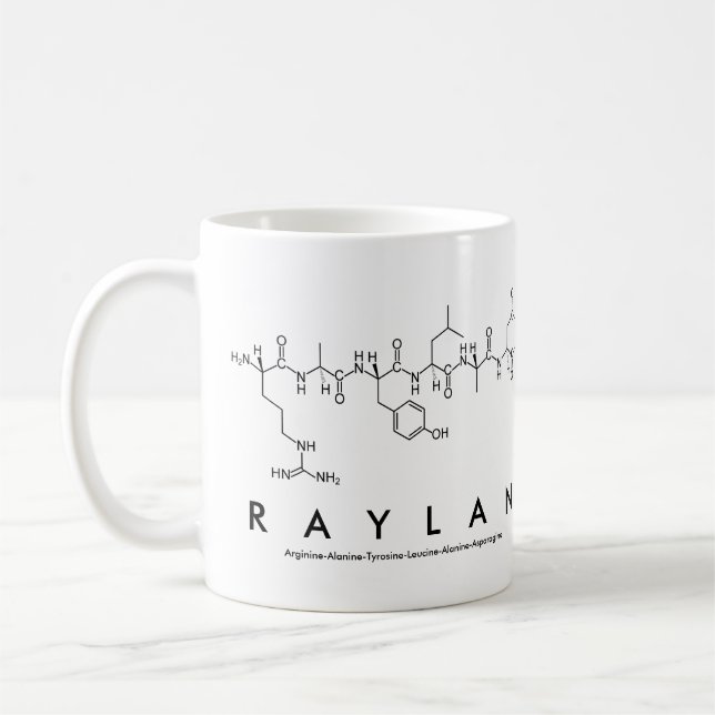 Caneca De Café Raylan peptide name mug (Esquerda)
