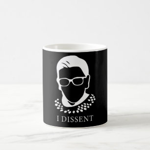 Caneca De Café RBG notório - Eu Discordo