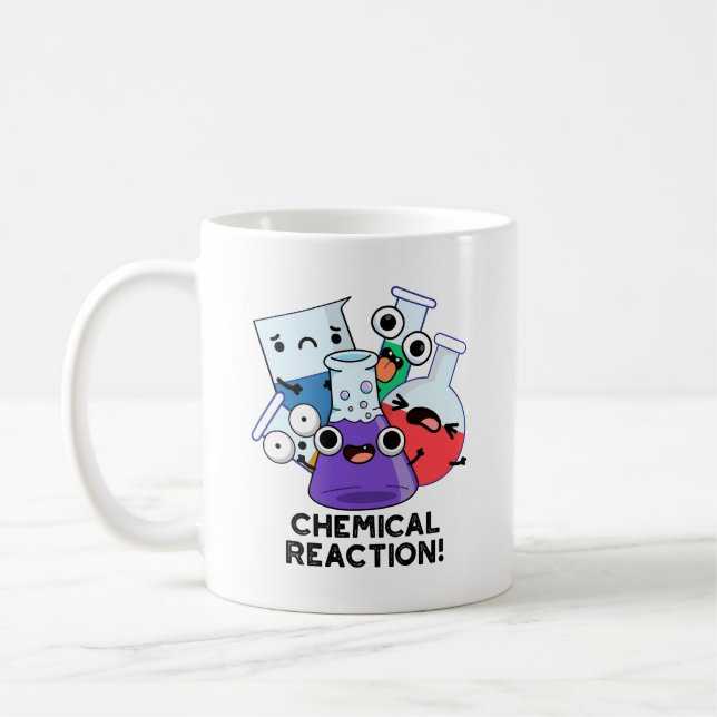 Caneca De Café Reação Química Furiosa Química Pun (Esquerda)