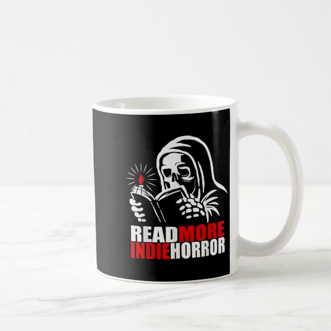 Caneca De Café Read More Indie Horror Apparel  (Direita)