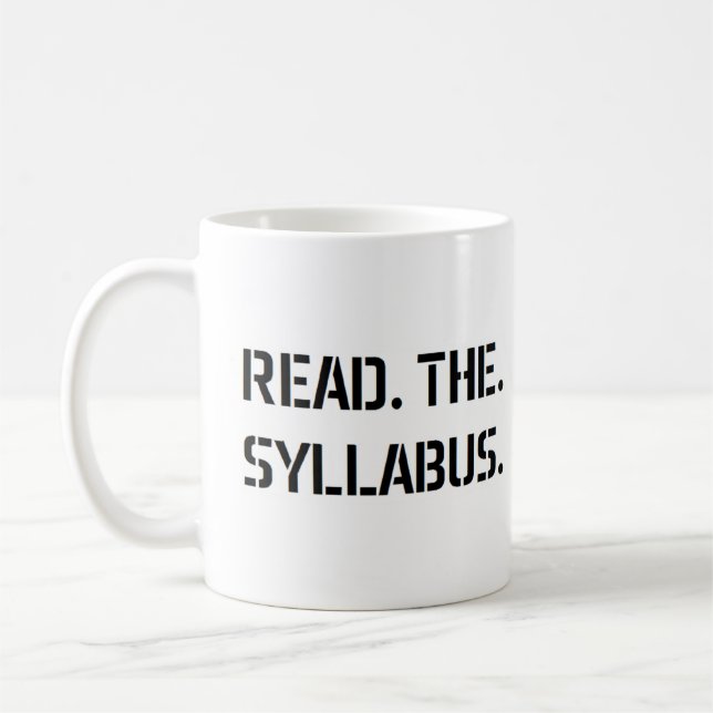 Caneca De Café read the syllabus (Esquerda)