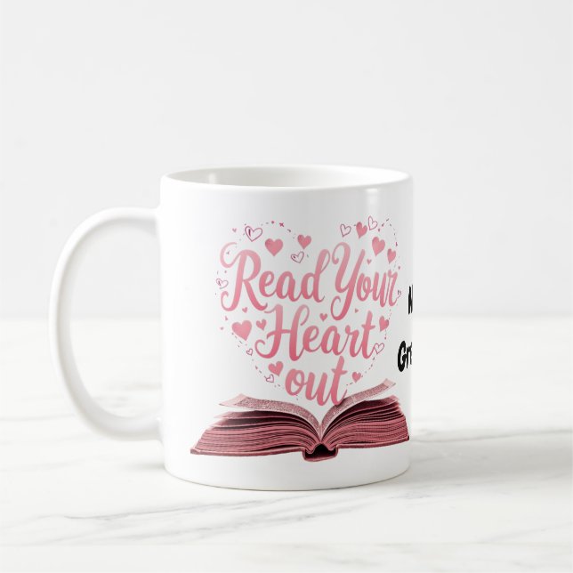 Caneca De Café Read Your Heart Out A Book Lover's Haven  (Esquerda)
