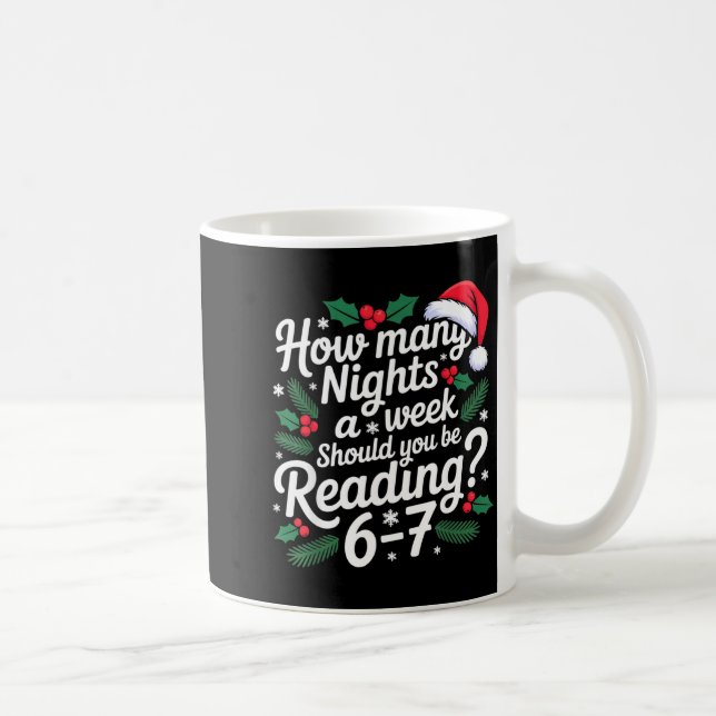 Caneca De Café Reading 67 Meme Englieacher Funny 67 Christmas  (Direita)