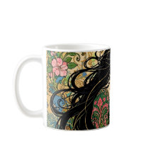 Reading in the Garden Art Nouveau 
