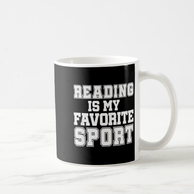 Caneca De Café Reading Is My Favorite Srt Funny Librarian Shirt  (Direita)