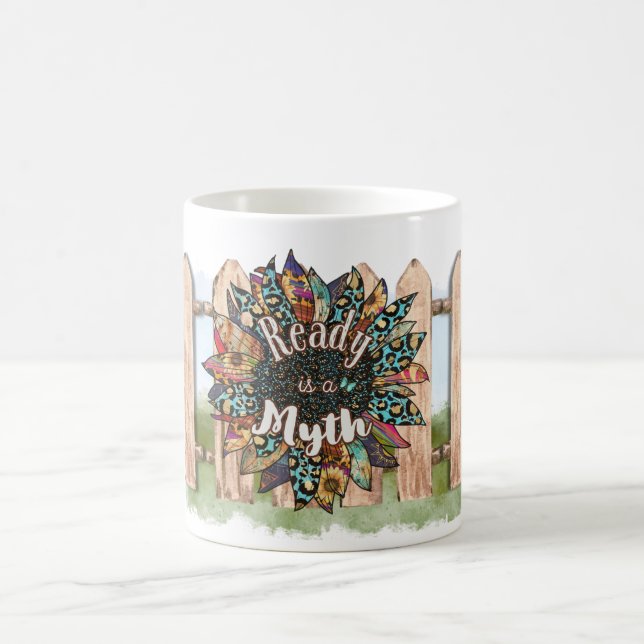 Caneca De Café Ready is a Myth Sunflower Classic Mug (Centro)