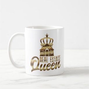Caneca De Café Real Estate Queen Crown