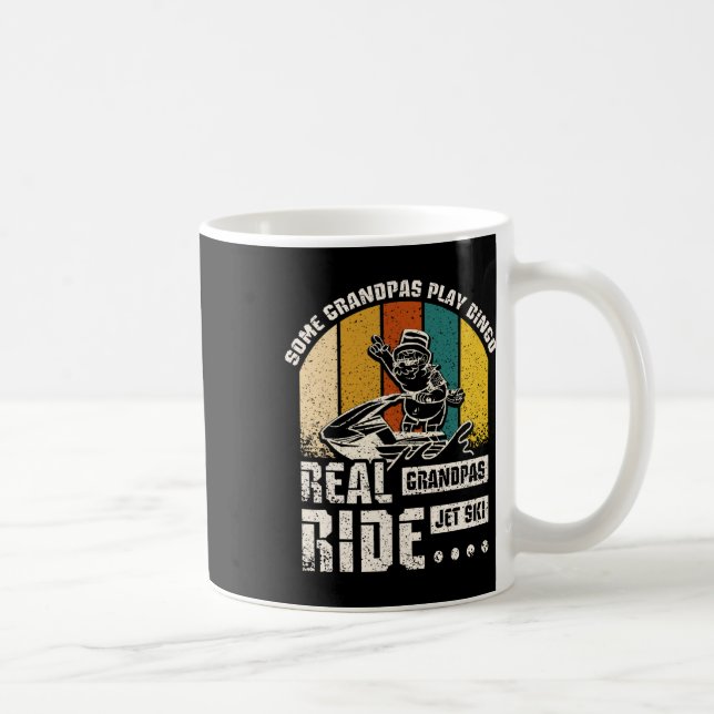 Caneca De Café Real Grandpas Ride Jet Ski (Direita)