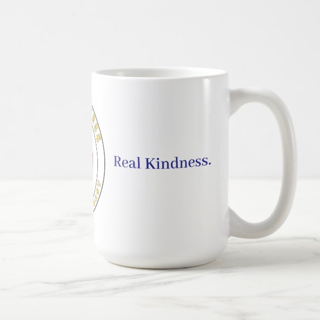 Caneca De Café Real Talk. Real Kindness. (Direita)