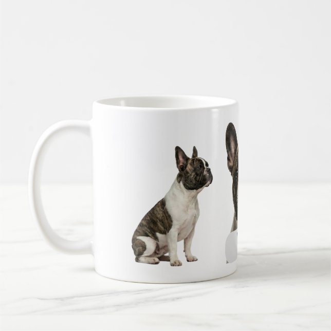 Caneca De Café Realistic French Bulldog Full Wrap 11oz Mug – Cust (Esquerda)