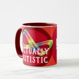 Caneca de café realmente autística da infinidade