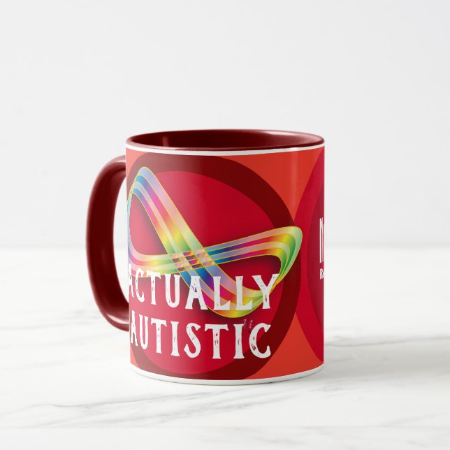 Caneca de café realmente autística da infinidade (Frente Esquerda)