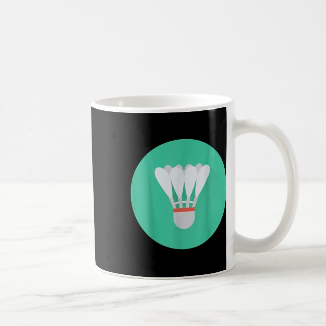 Caneca De Café Realmente gosto de peteca de badminton 0  (Direita)