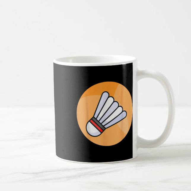 Caneca De Café Realmente Gosto de Peteca de Badminton 5  (Direita)