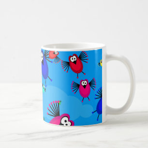 Caneca De Café Rebanho dos pássaros