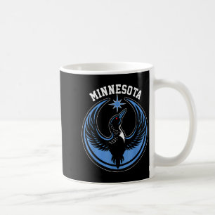 Caneca De Café Rebelde de Minnesota Loon Novo Mn Arte Gráfica