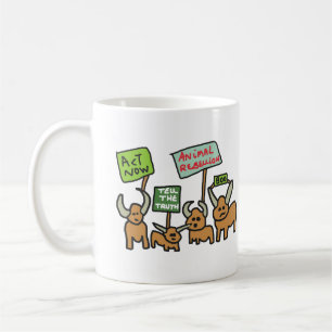 Caneca De Café Rebelião Animal