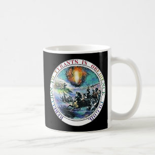 Caneca De Café Rebelião aos tiranos Benjamin Franklin Design