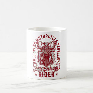 Caneca De Café Rebelião de Motocicleta em Plena Velocidade