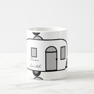 Caneca De Café Reboque arredondado Thunder_Cove do viagem